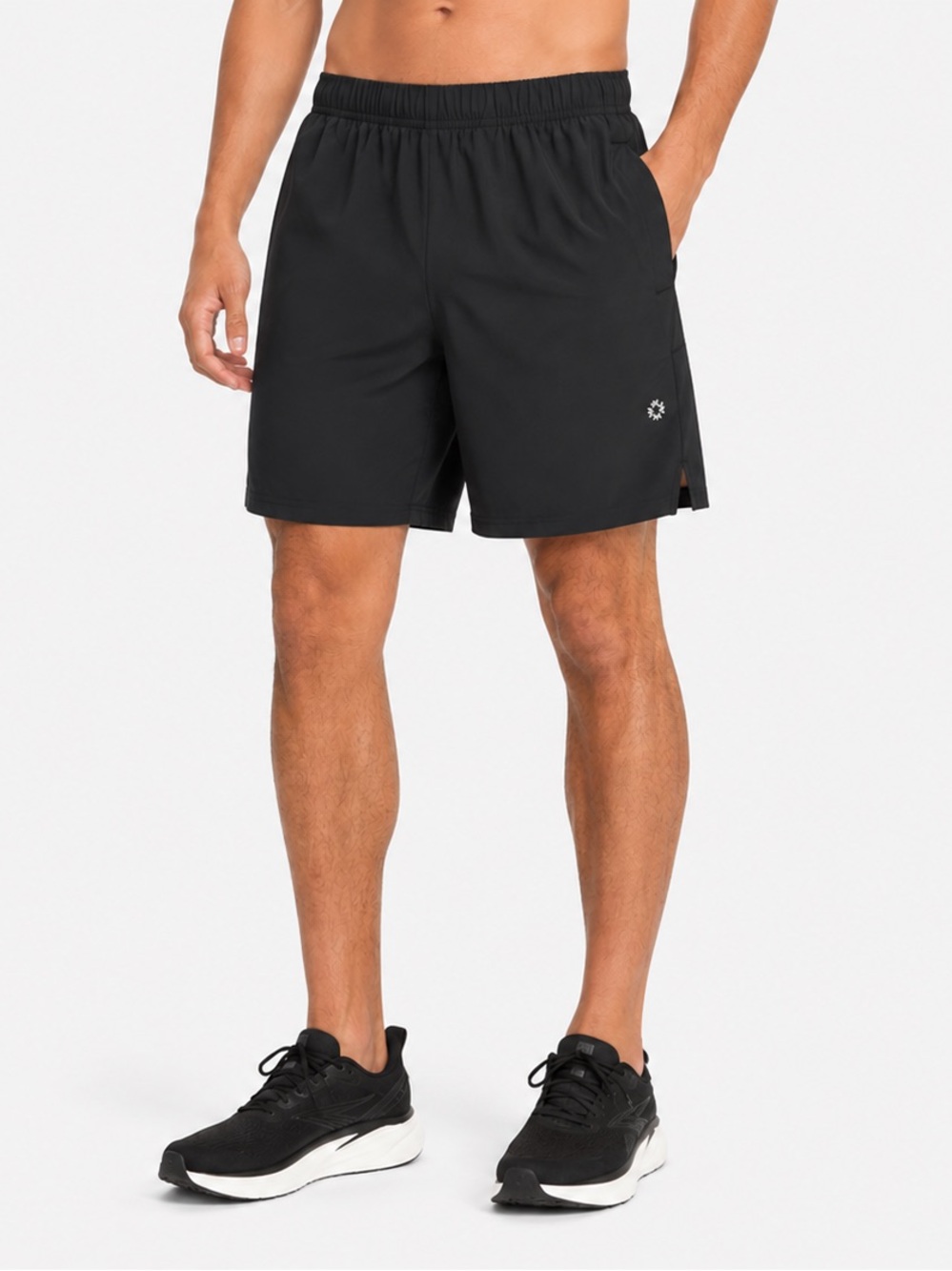 Without Walls Men’s Double Layer Running Shorts S Black